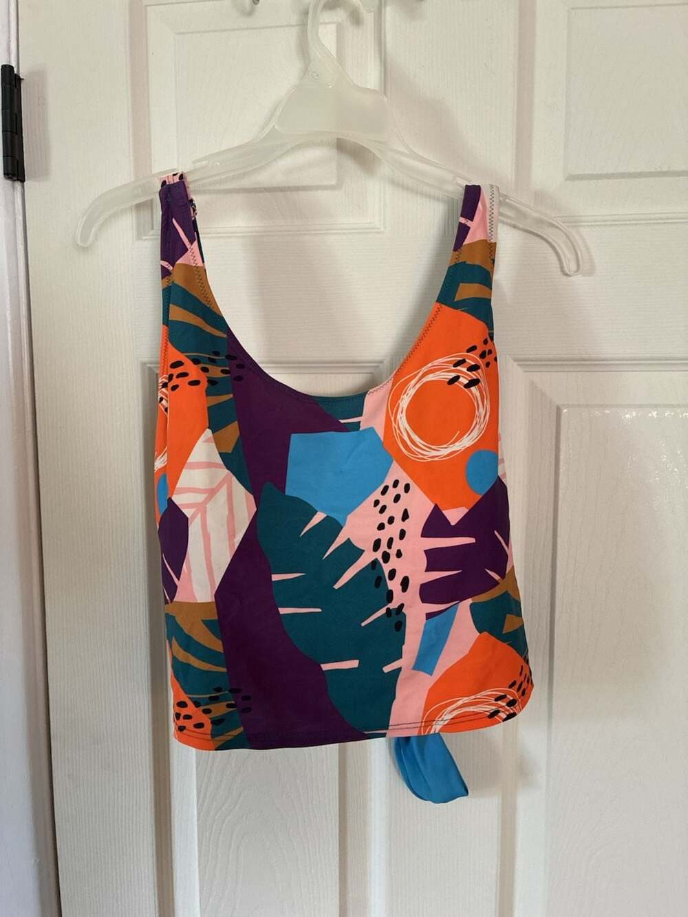 Latched Mama Tropical Abstract Print Maternity Nursing Swimsuit Top